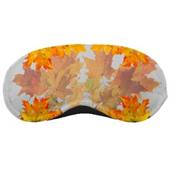 Autumn Maple Leaves, Floral Art Sleeping Mask by picsaspassion