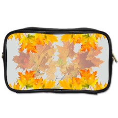 Autumn Maple Leaves, Floral Art Toiletries Bag (two Sides) by picsaspassion