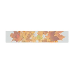 Autumn Maple Leaves, Floral Art Flano Scarf (mini) by picsaspassion