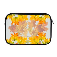 Autumn Maple Leaves, Floral Art Apple Macbook Pro 17  Zipper Case by picsaspassion