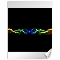 Colorful Neon Art Light Rays, Rainbow Colors Canvas 12  X 16  by picsaspassion