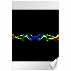 Colorful Neon Art Light Rays, Rainbow Colors Canvas 20  X 30  by picsaspassion