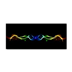 Colorful Neon Art Light Rays, Rainbow Colors Hand Towel by picsaspassion