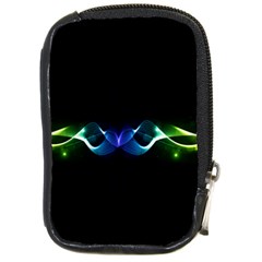 Colorful Neon Art Light Rays, Rainbow Colors Compact Camera Leather Case by picsaspassion