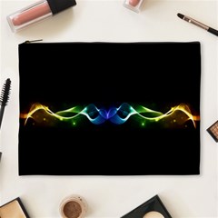 Colorful Neon Art Light Rays, Rainbow Colors Cosmetic Bag (xl) by picsaspassion