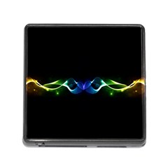 Colorful Neon Art Light Rays, Rainbow Colors Memory Card Reader (square 5 Slot) by picsaspassion