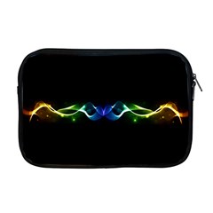 Colorful Neon Art Light Rays, Rainbow Colors Apple Macbook Pro 17  Zipper Case by picsaspassion