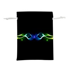 Colorful Neon Art Light Rays, Rainbow Colors Lightweight Drawstring Pouch (l) by picsaspassion