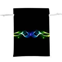 Colorful Neon Art Light Rays, Rainbow Colors  Lightweight Drawstring Pouch (xl) by picsaspassion