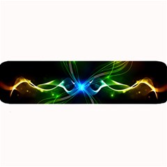 Colorful Neon Art Light Rays, Rainbow Colors Large Bar Mats by picsaspassion