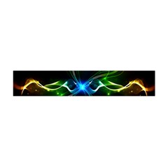 Colorful Neon Art Light Rays, Rainbow Colors Flano Scarf (mini) by picsaspassion