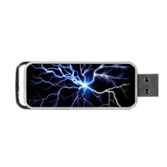 Blue Thunder Colorful Lightning Graphic Impression Portable Usb Flash (two Sides) by picsaspassion