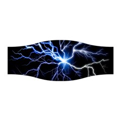 Blue Thunder Colorful Lightning Graphic Impression Stretchable Headband by picsaspassion