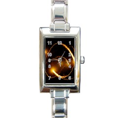 Flying Comets In The Cosmos Rectangle Italian Charm Watch by picsaspassion