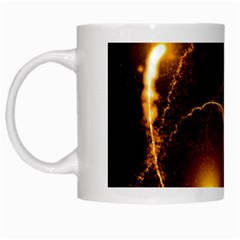 Flying Comets In The Cosmos White Mugs by picsaspassion