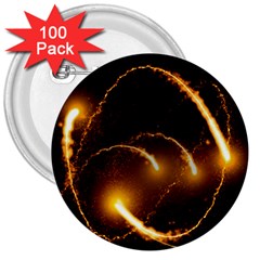 Flying Comets In The Cosmos 3  Buttons (100 Pack)  by picsaspassion