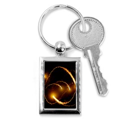 Flying Comets In The Cosmos Key Chain (rectangle) by picsaspassion