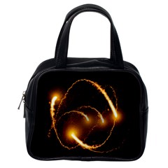 Flying Comets In The Cosmos Classic Handbag (one Side) by picsaspassion