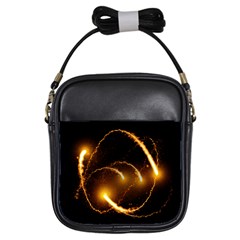 Flying Comets In The Cosmos Girls Sling Bag by picsaspassion