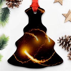 Flying Comets In The Cosmos Ornament (christmas Tree) 