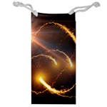 Flying Comets and light rays, digital art Jewelry Bag Front