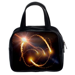 Flying Comets And Light Rays, Digital Art Classic Handbag (two Sides) by picsaspassion