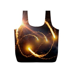 Flying Comets And Light Rays, Digital Art Full Print Recycle Bag (s) by picsaspassion