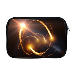 Flying Comets And Light Rays, Digital Art Apple Macbook Pro 17  Zipper Case by picsaspassion