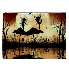 Cute Little Dancing Fairy In The Night Cosmetic Bag (xxl) by FantasyWorld7