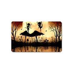 Cute Little Dancing Fairy In The Night Magnet (name Card) by FantasyWorld7