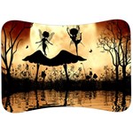 Cute Little Dancing Fairy In The Night Velour Seat Head Rest Cushion