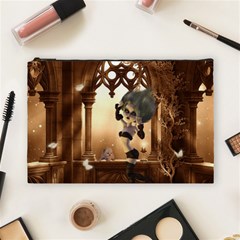 Little Dark Fairy In The Night Cosmetic Bag (large) by FantasyWorld7