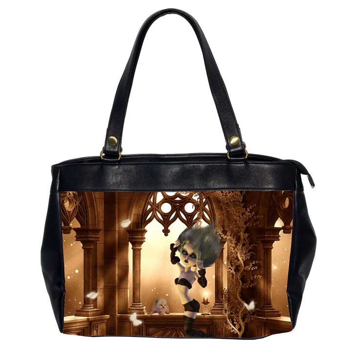 Little Dark Fairy In The Night Oversize Office Handbag (2 Sides)