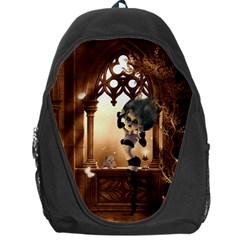 Little Dark Fairy In The Night Backpack Bag by FantasyWorld7