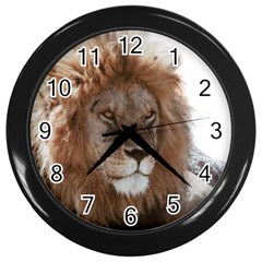 Lion s Focus Wall Clock (black) by myuique