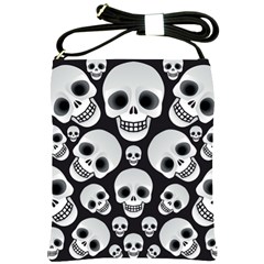 Funny Human Skulls Shoulder Sling Bag by trulycreative