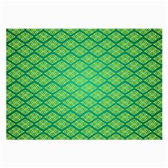 Pattern Texture Geometric Green Large Glasses Cloth (2 Sides) by Mariart