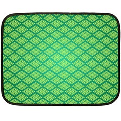 Pattern Texture Geometric Green Fleece Blanket (mini) by Mariart