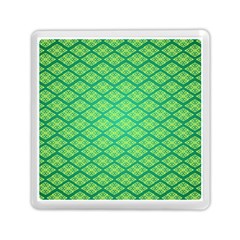 Pattern Texture Geometric Green Memory Card Reader (square) by Mariart