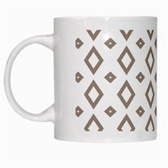 Background Texture Triangle White Mugs by HermanTelo