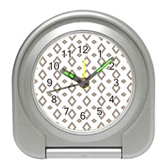 Background Texture Triangle Travel Alarm Clock