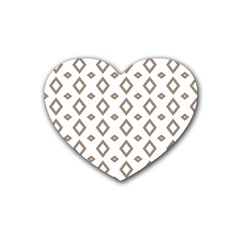 Background Texture Triangle Rubber Coaster (heart) 