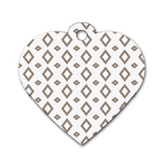 Background Texture Triangle Dog Tag Heart (two Sides) by HermanTelo