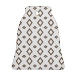 Background Texture Triangle Bell Ornament (Two Sides) Back