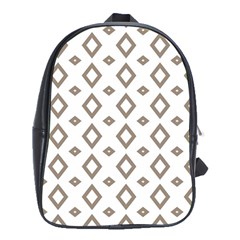 Background Texture Triangle School Bag (xl)