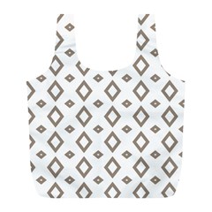 Background Texture Triangle Full Print Recycle Bag (l)