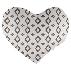 Background Texture Triangle Large 19  Premium Flano Heart Shape Cushions