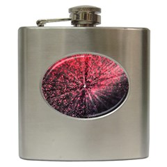 Abstract Background Wallpaper Hip Flask (6 Oz)