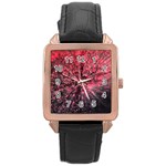 Abstract Background Wallpaper Rose Gold Leather Watch  Front