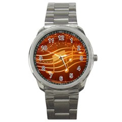 Music Notes Sound Musical Love Sport Metal Watch